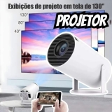Mini Projetor Wifi Suporta 4k 1080p Android 11 Portátil