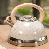 Chaleira C Apito Tampa Alça 2,7l Fogão Indução Vanila Brinox