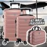 Kit Mala Bordo Viagem Frasqueira Bagagem de Mão 360º
