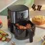 Fritadeira Elétrica sem Óleo/Air Fryer Philips – Walita Spectre Série 3000 Grill Edition hd9202 Preta 4,1L