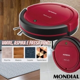 Robô Aspirador de Pó MultiClean, Mondial, Vermelho/Preto, 30W