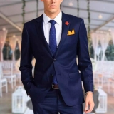 Terno Preto Blazer + Calça Slim Fit
