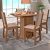 Mesa de Jantar 4 Cadeiras Retangular Carvalho Poliman Clara