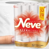 Neve Papel Higiênico Toque de Seda Folha Dupla, 30m