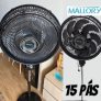 Ventilador de Coluna Mallory Athos 140W, Silencioso, Com Hélice de 15 pás