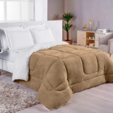 Coberdrom Sherpa Queen Pele De Carneiro Marrom Casa Laura Enxovais