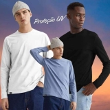 Kit 3 Camisetas Manga Longa Masculina Dry Uv Proteção Solar
