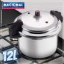 Panela De Pressão Aluminio Nacional 12l Fechamento Externo