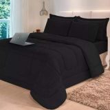Jogo De Cama 6 Peças Aconchego Dupla Face Casal Queen