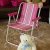 Cadeira Infantil Alta Alumínio Rosa