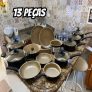 Conjunto Panelas 13 Peças Teflon Antiaderente
