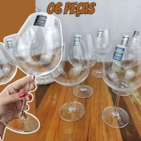 Jogo 06 Unidades De Taças Vinho Tinto 650ml Cristal Bohemia