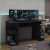 Mesa Para Computador Gamer Preto Carraro