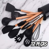 Kit 12 Utensílios Em Silicone