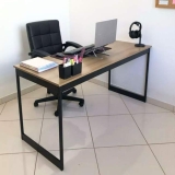 Escrivaninha E-led Escrivaninha E-led Brasil Escritório industrial vintage mdp de 150cm x 70cm x 60cm