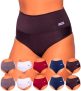 Kit 10 Calcinhas Cinta Alta Compressão Segura Barriga