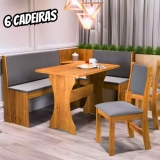 Conjunto Mesa De Jantar Canto Alemão