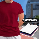 Kit 5 Camisetas Básicas Masculina Dry Fit Lisa