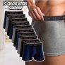 Kit 10 Cuecas Boxer Sandrini Algodão Box