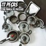 Conjunto Panelas 17 Peças Panela Pressão
