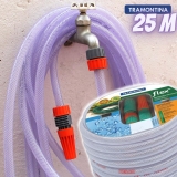 Mangueira Flex Para Jardim, 25 M, Com Engates