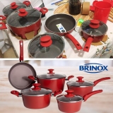 Jogo de Panelas 5 Peças Ceramic Life Optima com Fundo de Indução Brinox