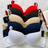 Kit 3 Sutiãs Com Bojo Alça Reforçada Cores Lisas