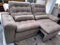 Sofá 4 Lugares Retrátil Reclinável Velosuede Cristal Next Sofás