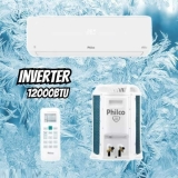 Ar Condicionado Hi Wall Eco Philco Inverter 12.000 Btus Frio 220v R-32