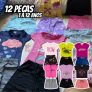 Lote 12 Peças Roupa Infantil Menina Feminino Atacado Verão