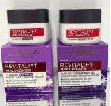 Kit Creme Facial Anti-idade L’Oréal Paris Revitalift Hialurônico Noturno + Diurno FPS 20, 49g