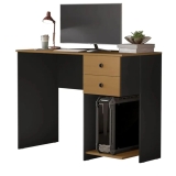 Escrivaninha Mesa de Computador com 2 Gavetas e Suporte para CPU