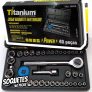 Jogo Soquetes Sextavado C/ Catraca 40 Pcs C/ Estojo 5131/5414 – Titanium