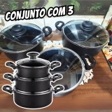 Panela Caçarola Avulsa Teflon C/ Tampa De Vidro