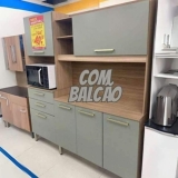 Cozinha Compacta Demóbile Select com Balcão – Nicho para Micro-ondas 6 Portas 2 Gavetas