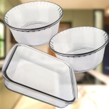 Marinex Clássica Suflê conjunto assadeiras 3 peças
