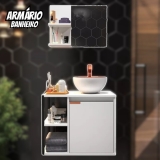 Kit De Banheiro Armário Lateral