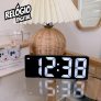 Relógio De Mesa Digital Led Bivolt C/Calendário Alarme Temperatura Para Cama Cabeceira