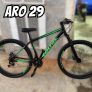 Bicicleta Aro 29 Aço Carbono Ksvj Freios Disco Suspensão 21v