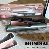 Prancha Alisadora Mondial Bivolt Grey Rose Twist P-29 230