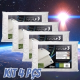 kit 4 pçs travesseiro nasa up 3 p/fronhas 50×70 cm – Fibrasca