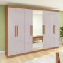 Guarda-roupa casal Easy Slim com espelho 8 portas