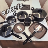 Conjunto De Panelas 8 Peças Ceramic Life Smart Plus