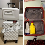 Frasqueira Necessarie de Viagens Wall Street Pequena de mão PP+ABS Rígida