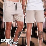 Short Bermuda Moletinho Masculina Lisa