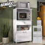 Armário Multiuso para Forno e Microondas 2 Portas 1 Gaveta
