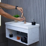 Gabinete Banheiro Em Mdf + Cuba Pia – Zoff Riverzza