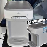 Purificador de Água Midea de Mesa e Parede – Eletrônico Branco PBTBNB Água Gelada e Natural