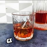 Jogo 6 Copos de Cristal Para Whisky 310 ml Forest L’Hermitage