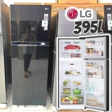 LG geladeira GN-B392PX com freezer 395 litros preta 110v